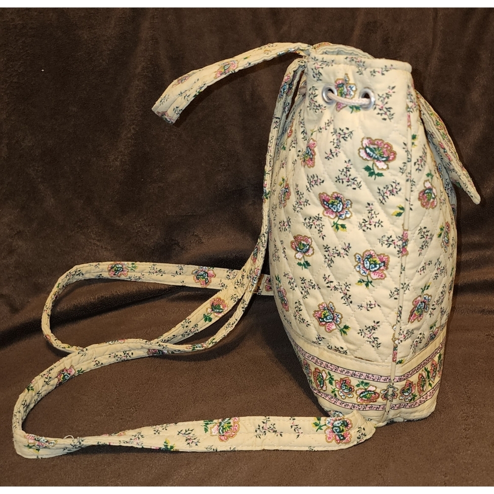 Americana by Sharif Women's Backpack Beige Multi-Colored Floral Like-New! - Picture 3 of 12